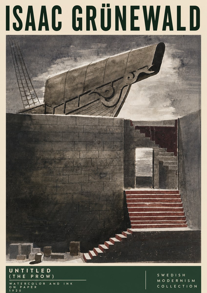 Isaac Grünewald Untitled (the Prow) No5 - Juliste