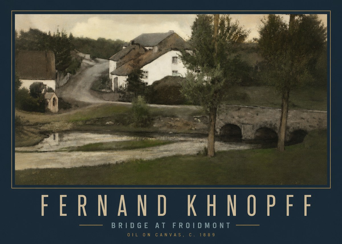 Fernand Khnopff Bridge at Froidmont No2 - Juliste