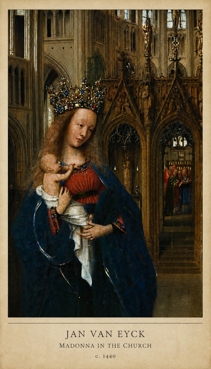 Jan van Eyck Madonna in the Church I No6 - Juliste