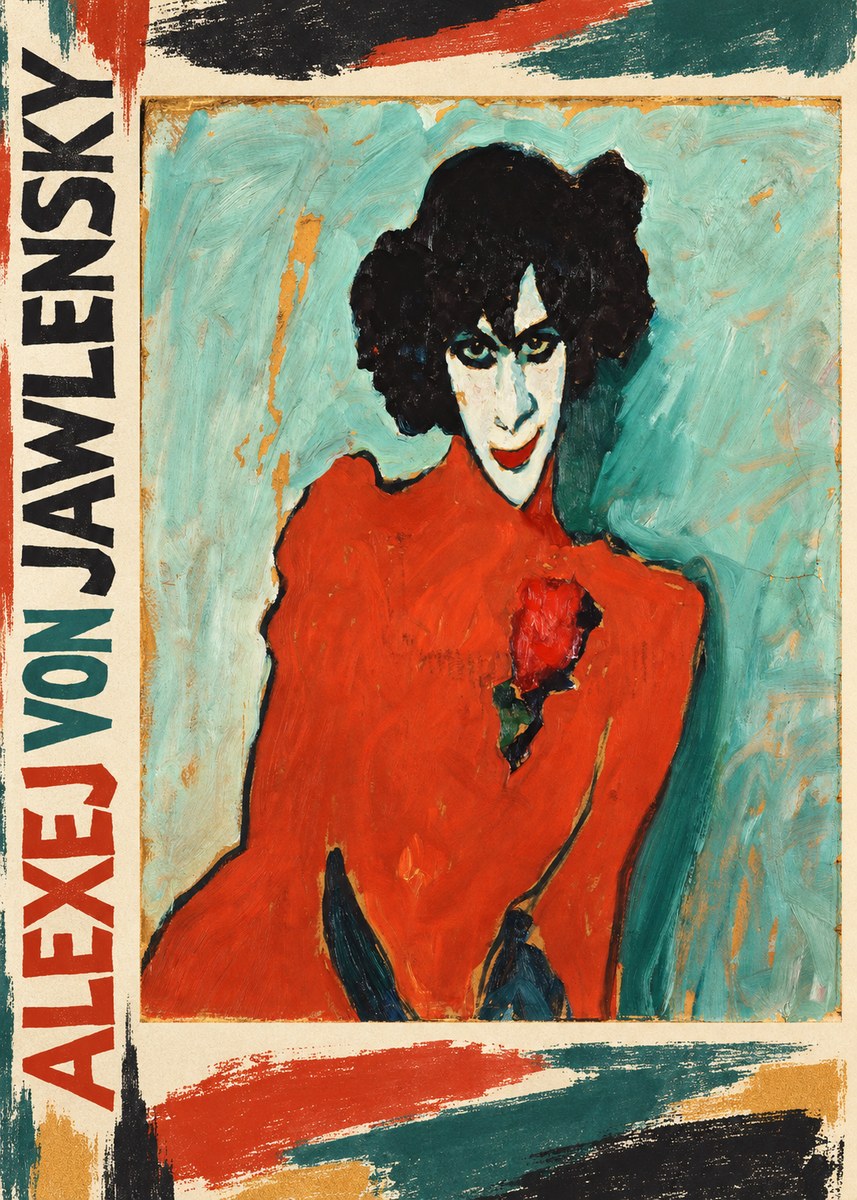 Alexej von Jawlensky Woman with Red Rose No2 - Juliste