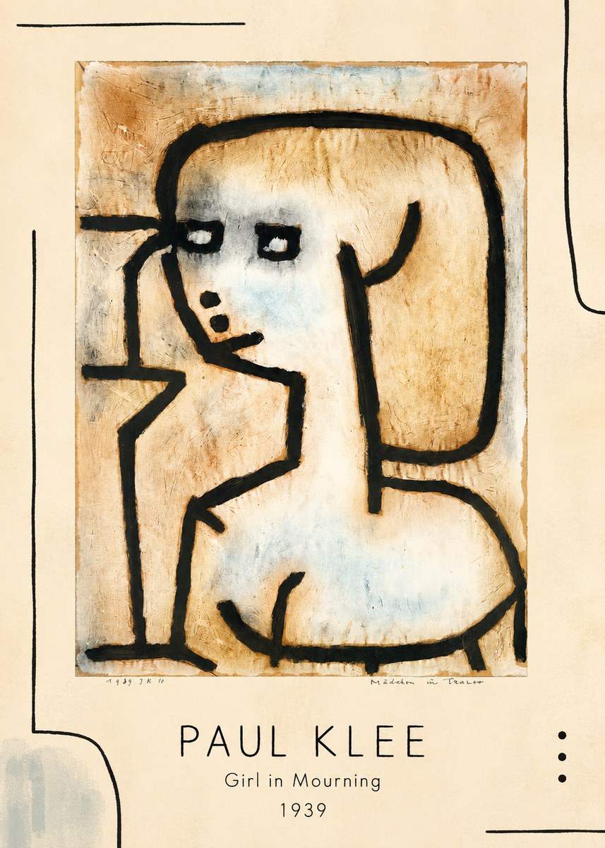 Paul Klee Girl in Mourning No1 - Juliste
