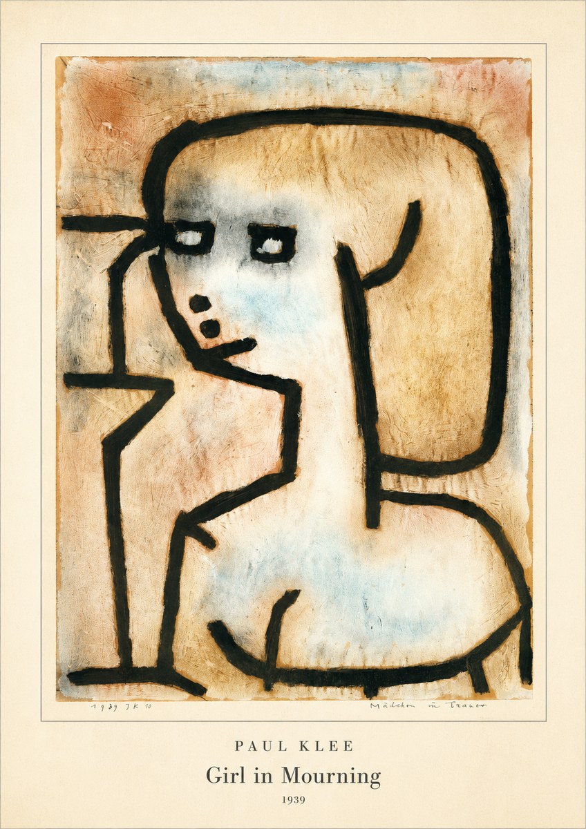 Paul Klee Girl in Mourning No4 - Juliste