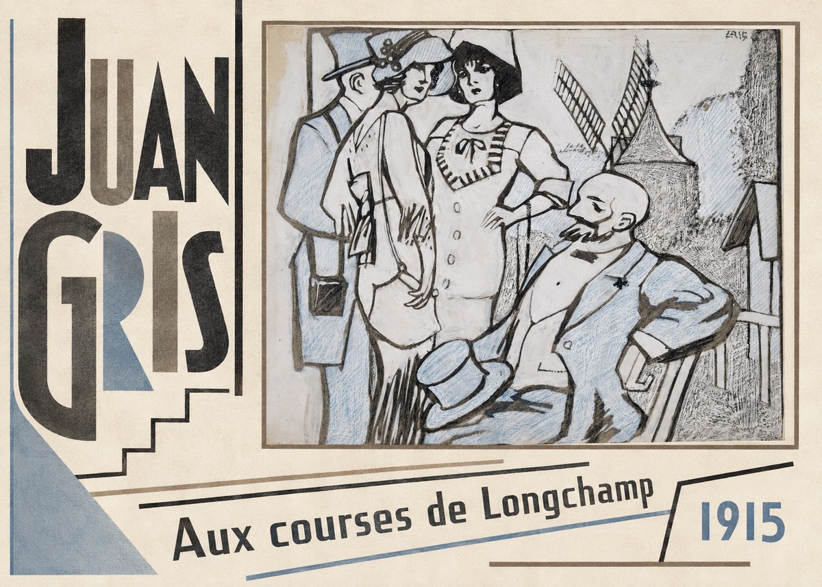 Juan Gris Aux Courses De Longchamp No3 - Juliste