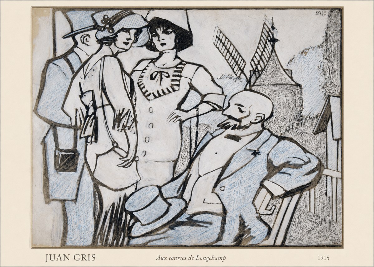 Juan Gris Aux Courses De Longchamp No4 - Juliste