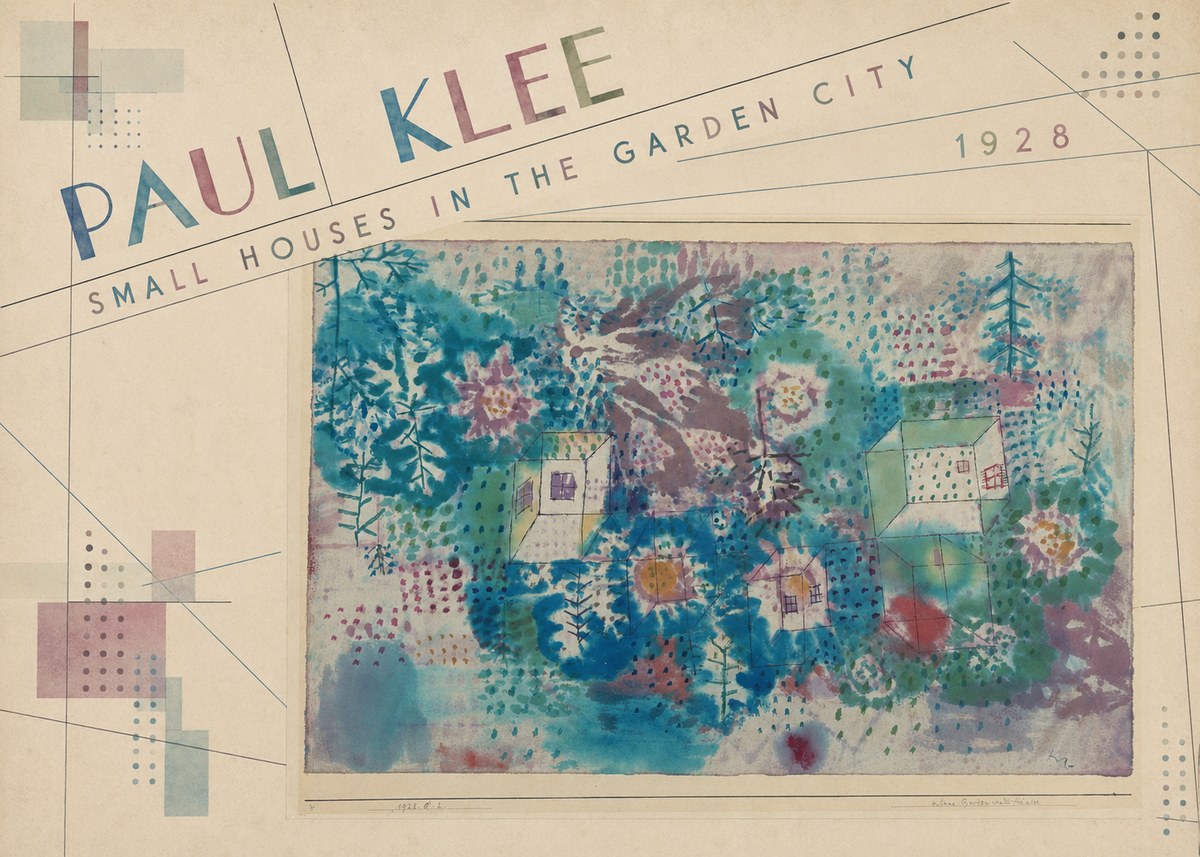 Paul Klee Small Houses in the Garden City No6 - Juliste