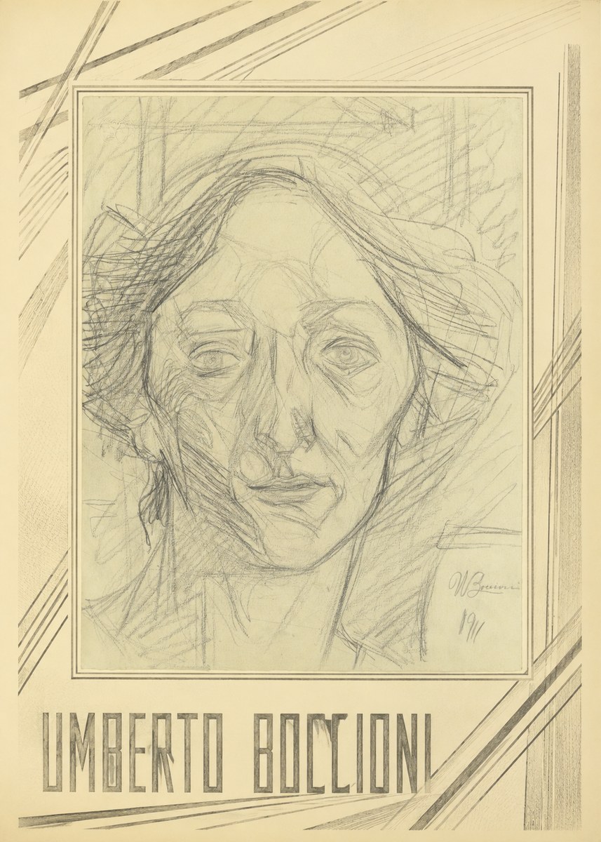 Umberto Boccioni Head of a Woman No1 - Juliste