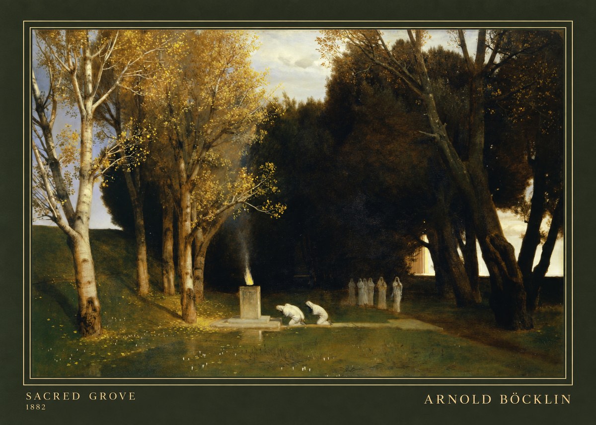Arnold Böcklin Sacred Grove I No3 - Juliste