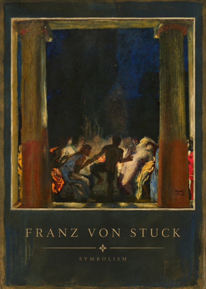 Franz von Stuck Bacchic Revel No6 - Juliste