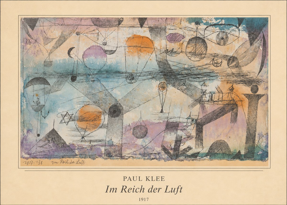 Paul Klee Im Reich Der Luft No3 - Juliste