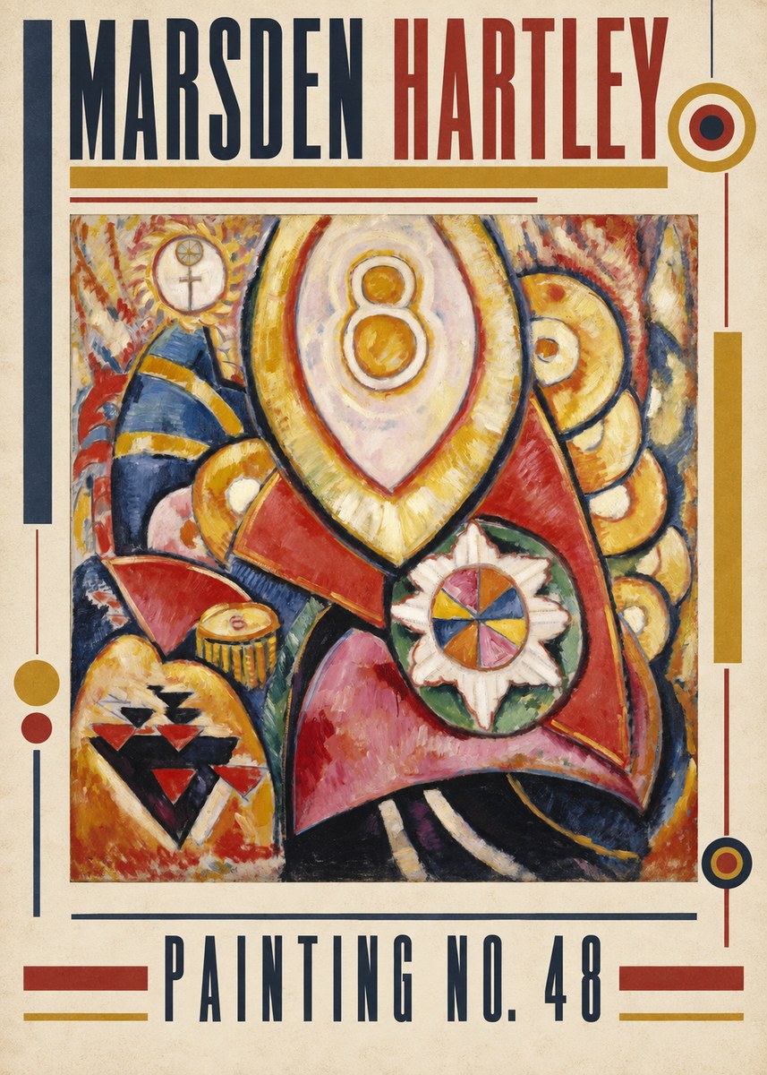 Marsden Hartley Painting No. 48 No3 - Juliste