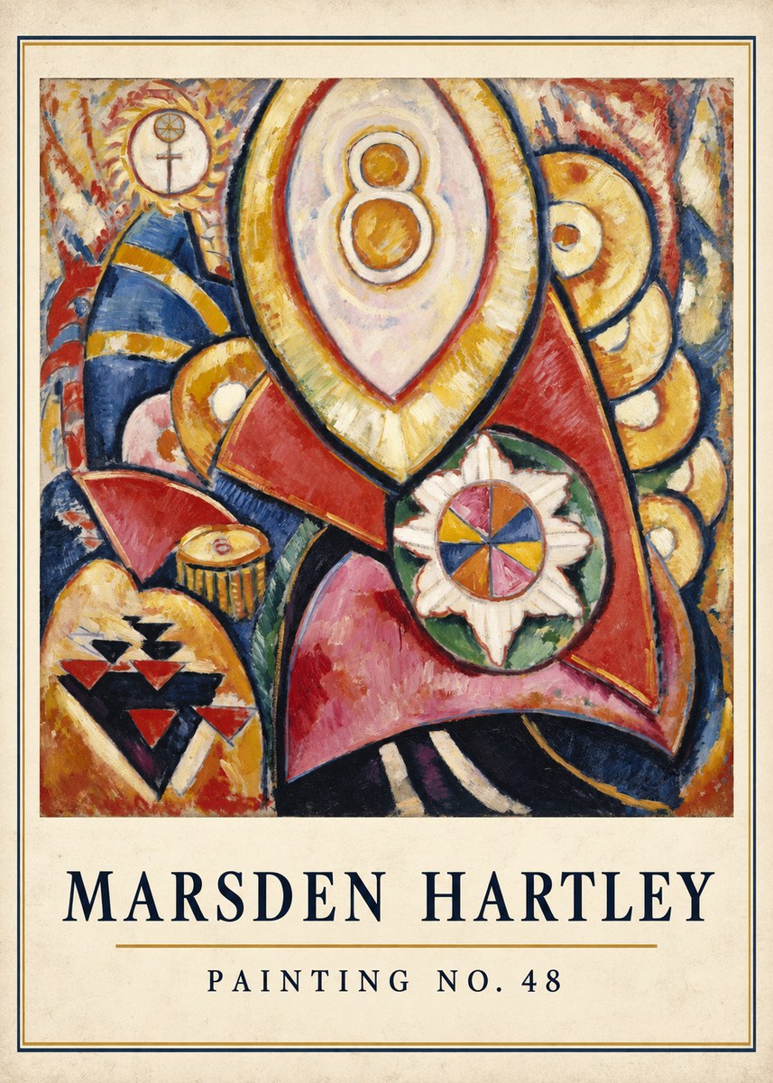 Marsden Hartley Painting No. 48 No4 - Juliste