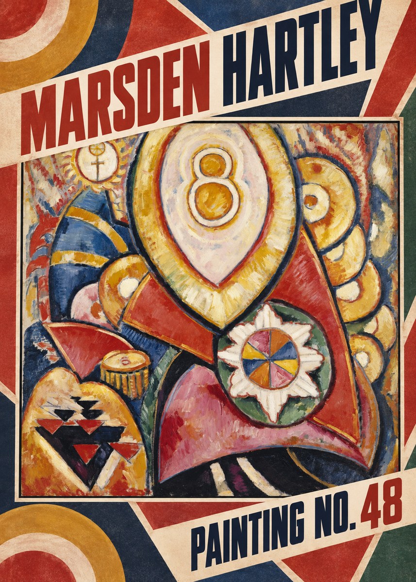 Marsden Hartley Painting No. 48 No5 - Juliste