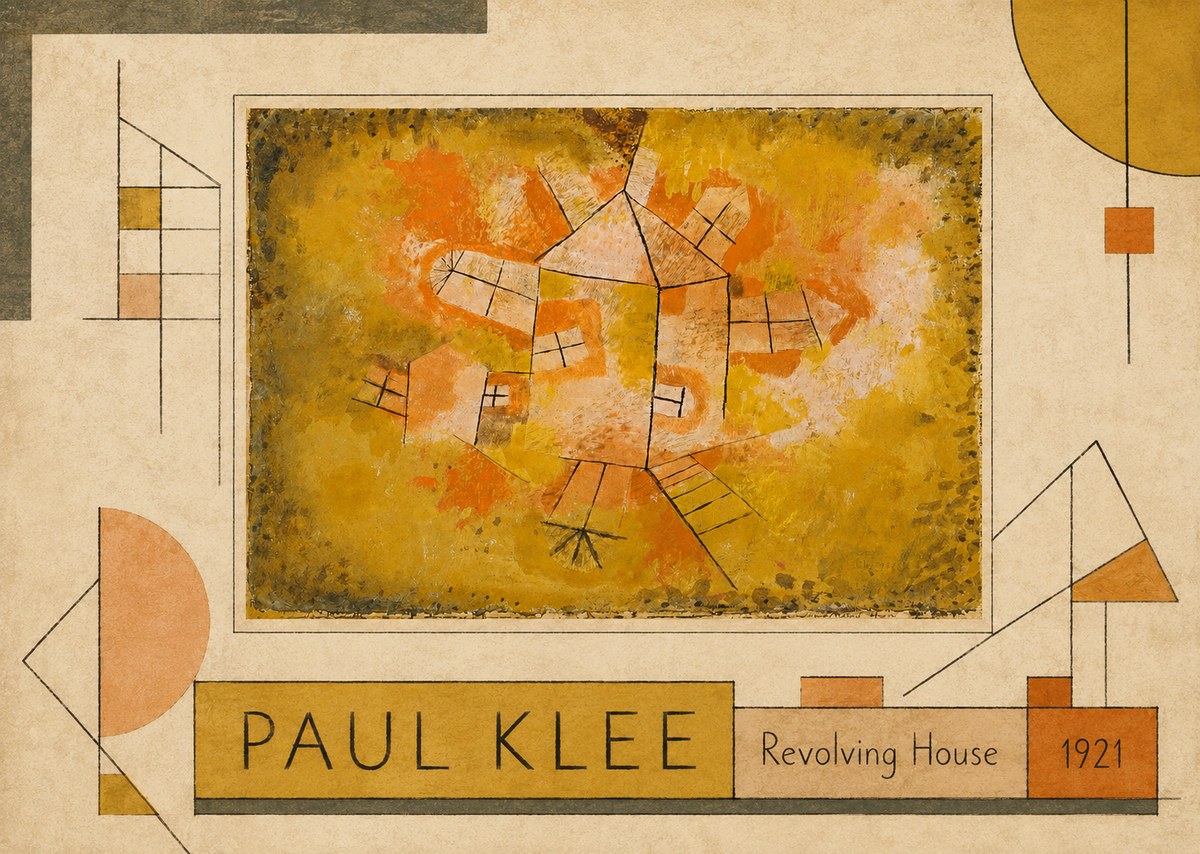 Paul Klee Revolving House No2 - Juliste