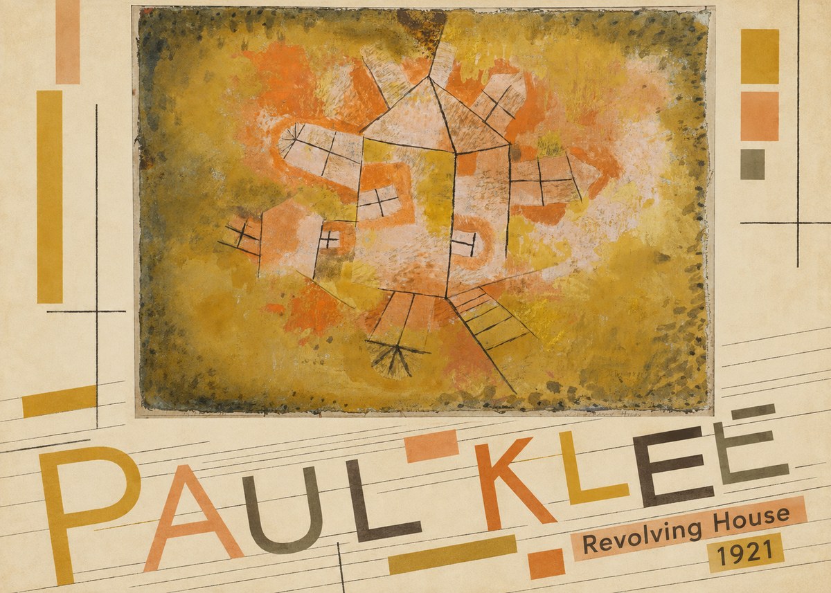 Paul Klee Revolving House No5 - Juliste