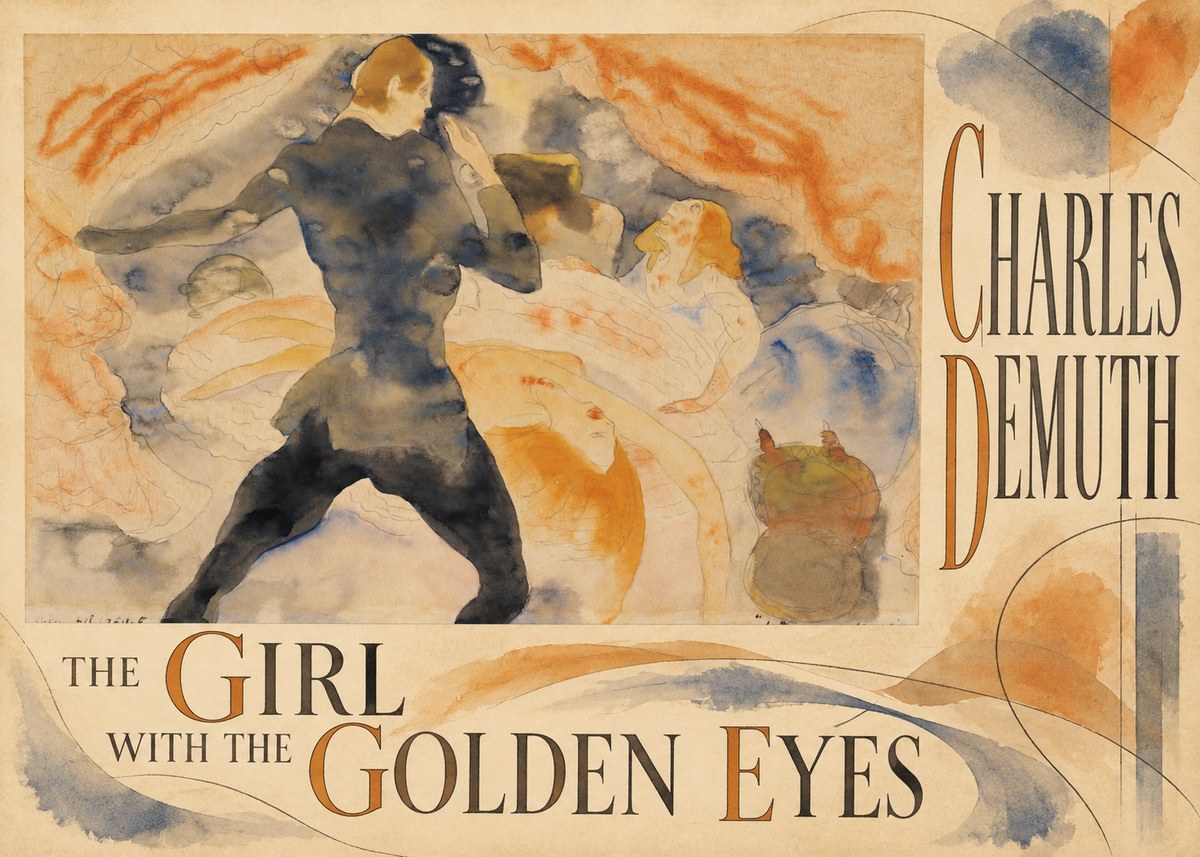 Charles Demuth The Girl with the Golden Eyes No5 - Juliste