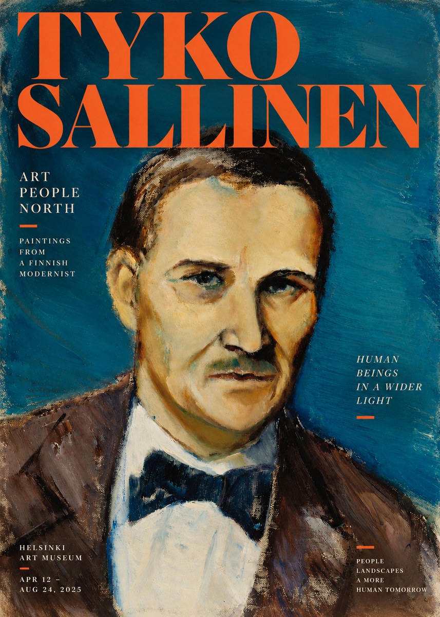 Tyko Sallinen Portrait of a Man I No2 - Juliste