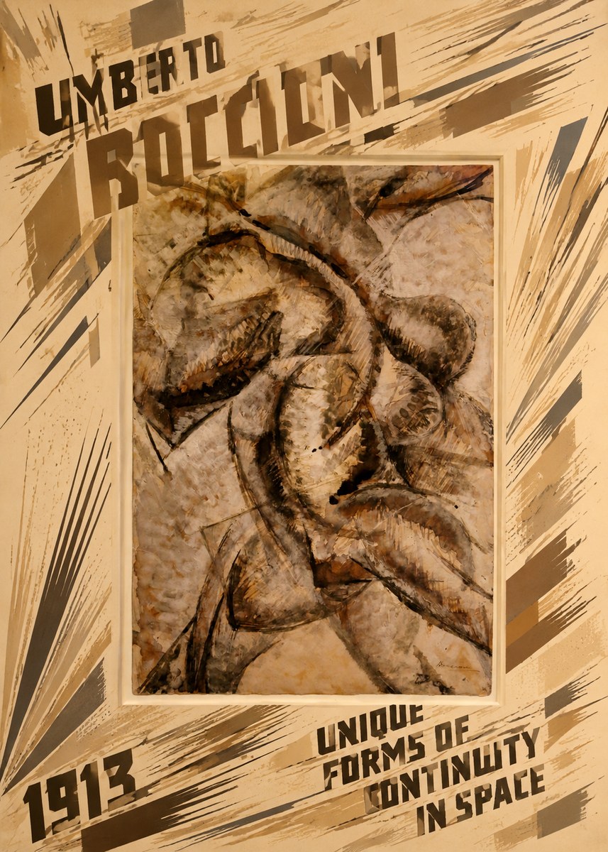 Umberto Boccioni Unique Forms of Continuity in Space No6 - Juliste