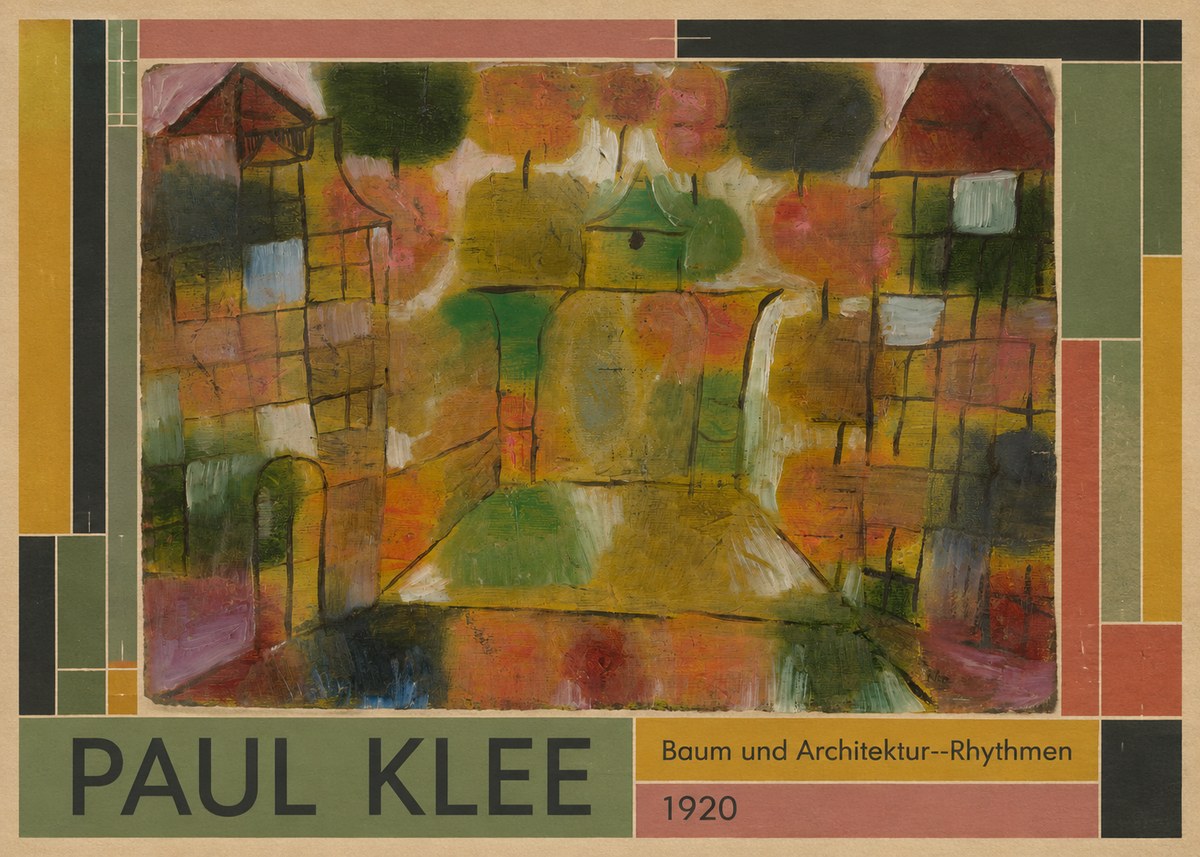 Paul Klee Baum Und Architektur--rhythmen No1 - Juliste
