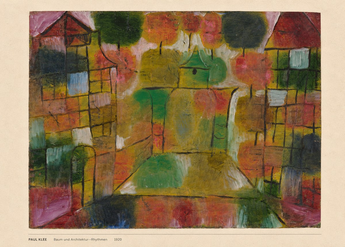 Paul Klee Baum Und Architektur--rhythmen No6 - Juliste