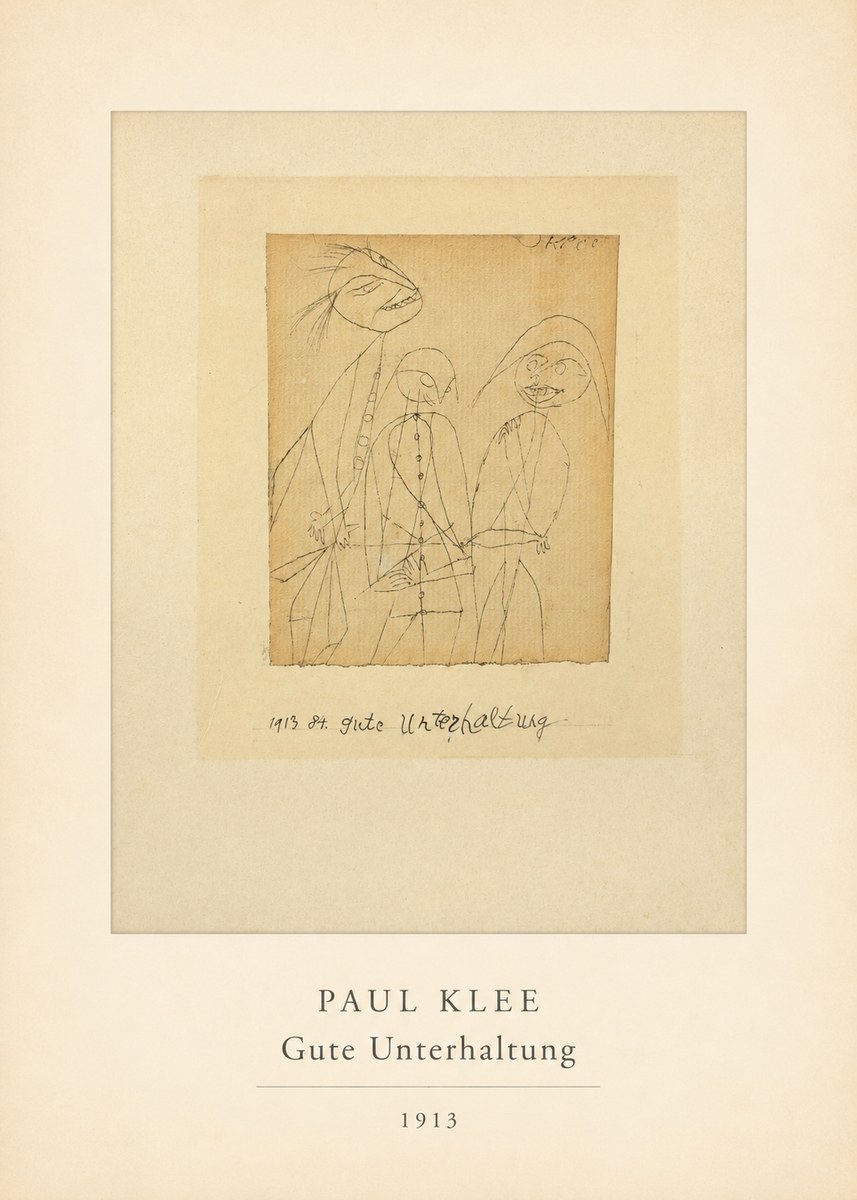 Paul Klee Gute Unterhaltung No4 - Juliste