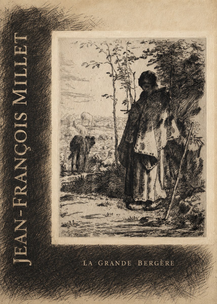 Jean-François Millet La Grande Bergère No5 - Juliste