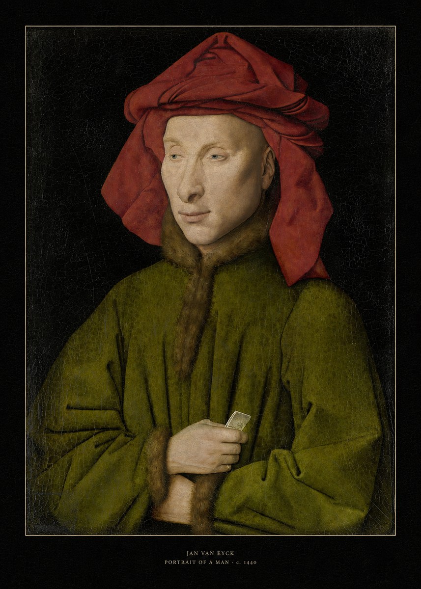 Jan van Eyck Portrait of a Man I No6 - Juliste