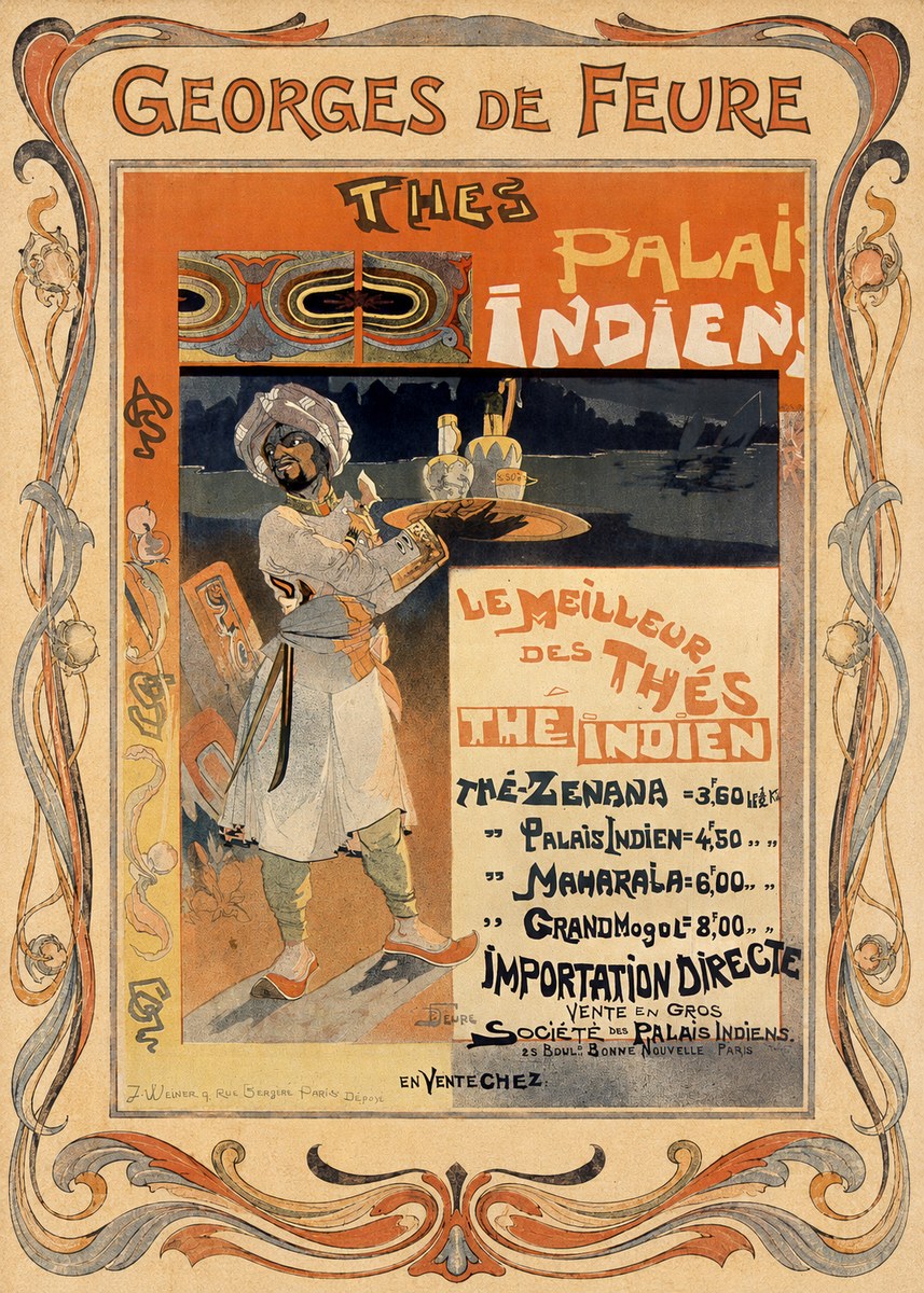 Georges de Feure Thés Palais Indien No1 - Juliste