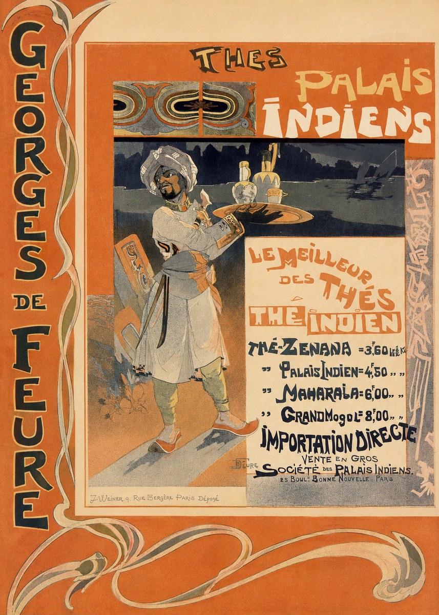 Georges de Feure Thés Palais Indien No2 - Juliste