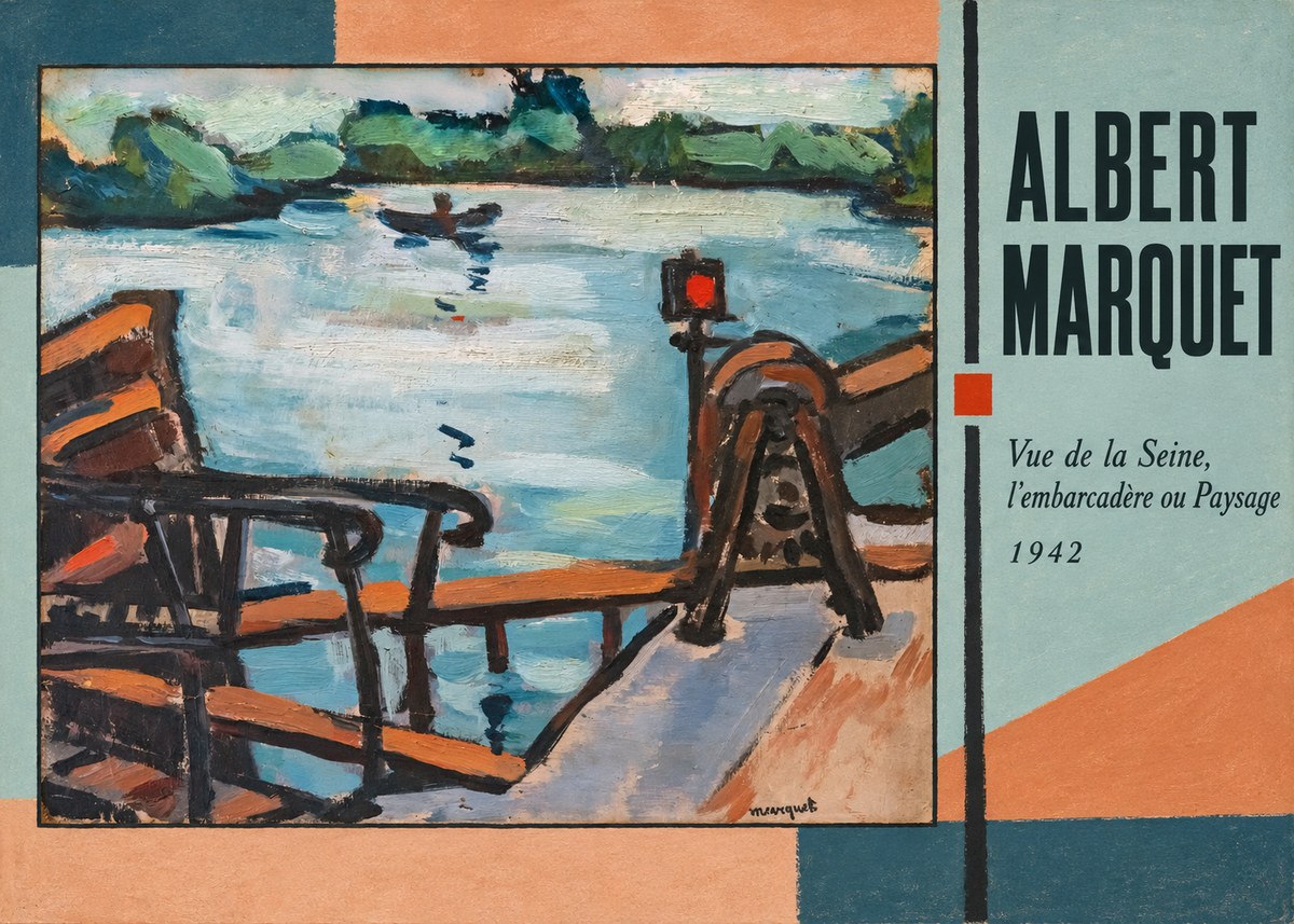 Albert Marquet Vue De La Seine, L'embarcadère Ou Paysage No2 - Juliste