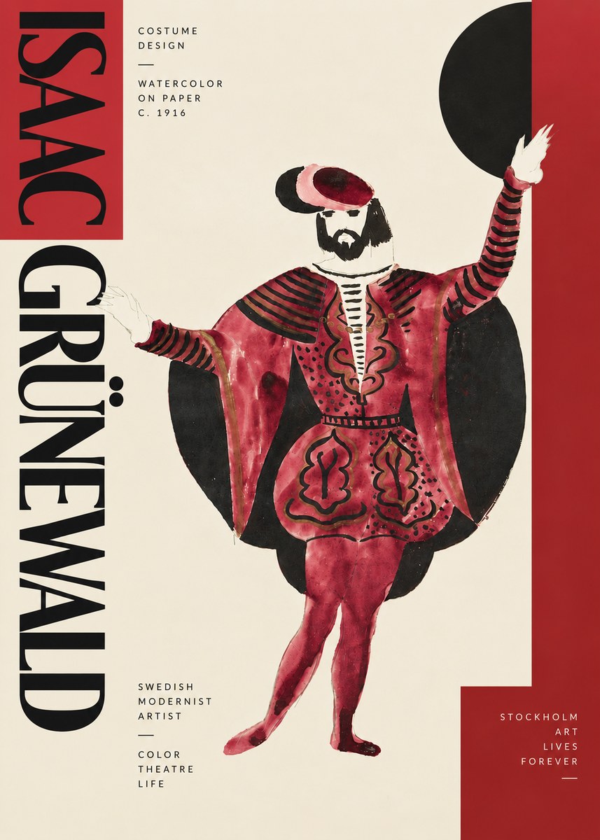 Isaac Grünewald Costume Design II No4 - Juliste