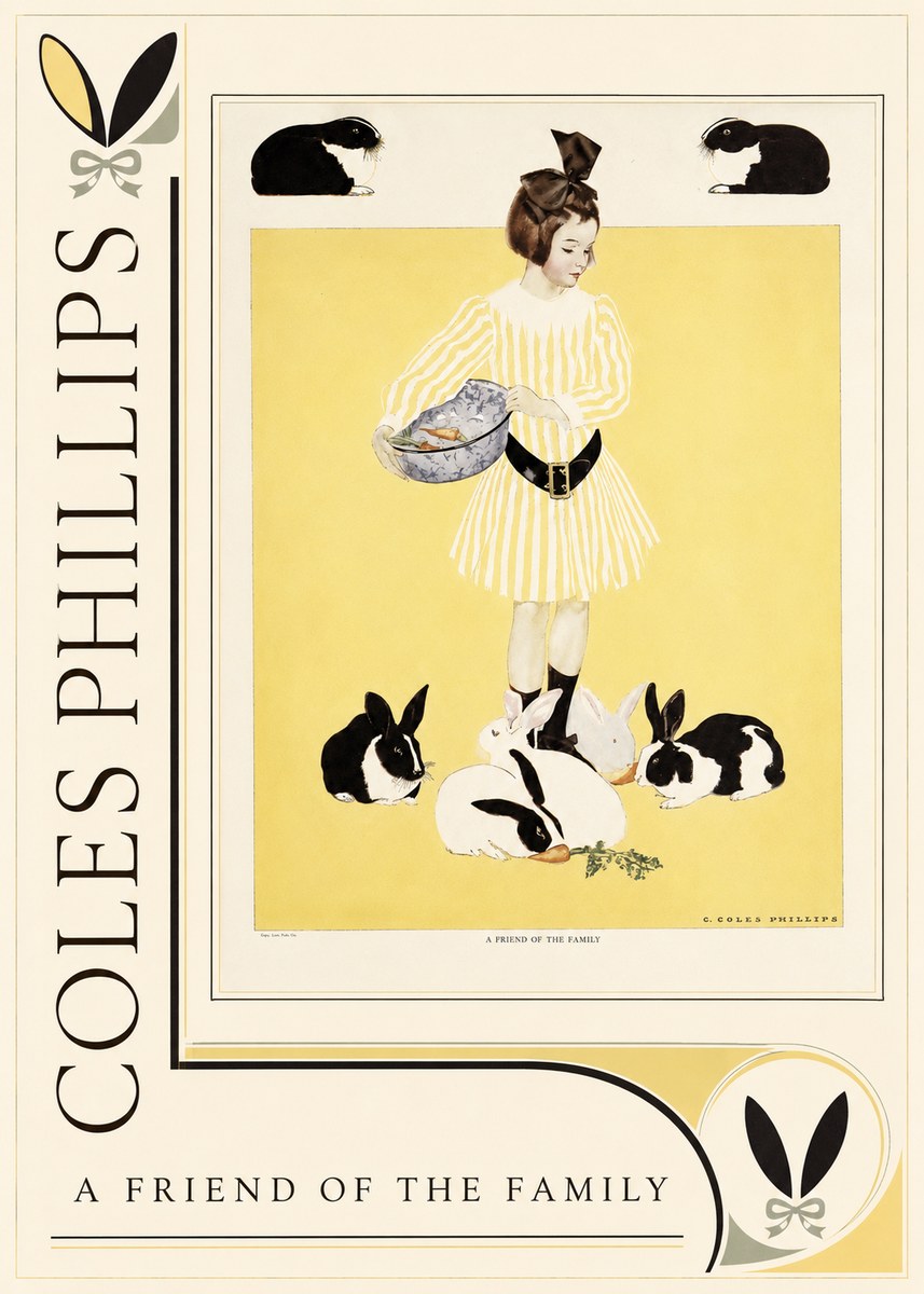 Coles Phillips A Friend of the Family No2 - Juliste