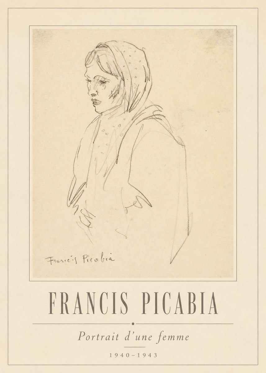 Francis Picabia Portrait D'une Femme No1 - Juliste