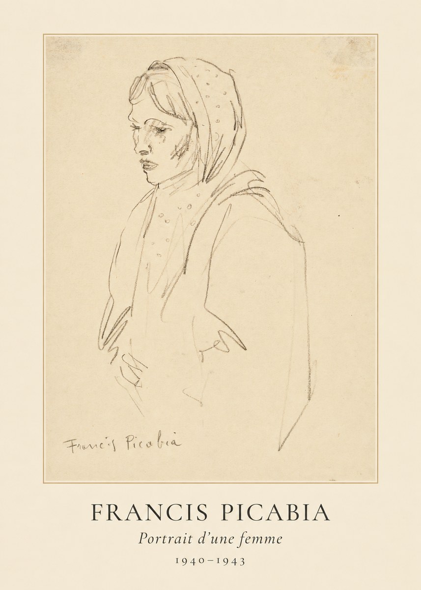 Francis Picabia Portrait D'une Femme No5 - Juliste