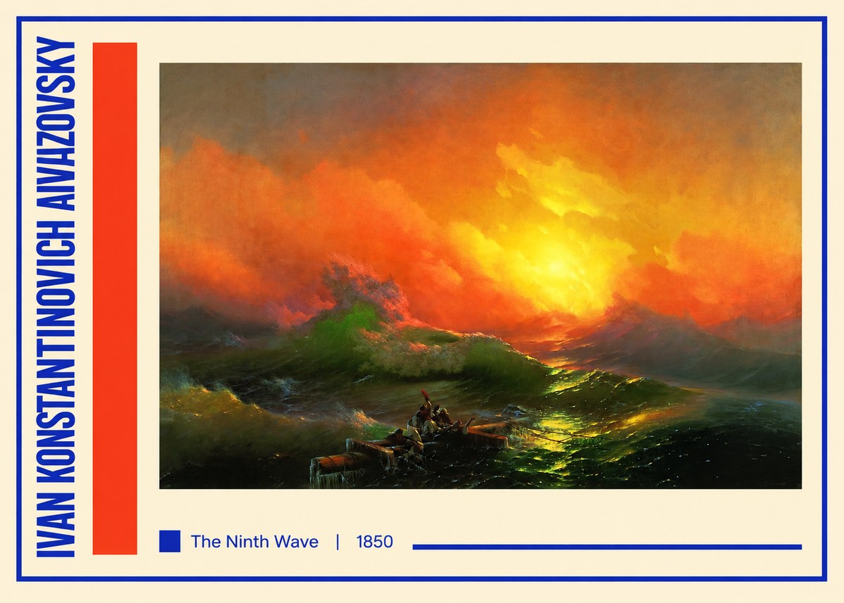 Ivan Konstantinovich Aivazovsky The Ninth Wave I No2 - Juliste