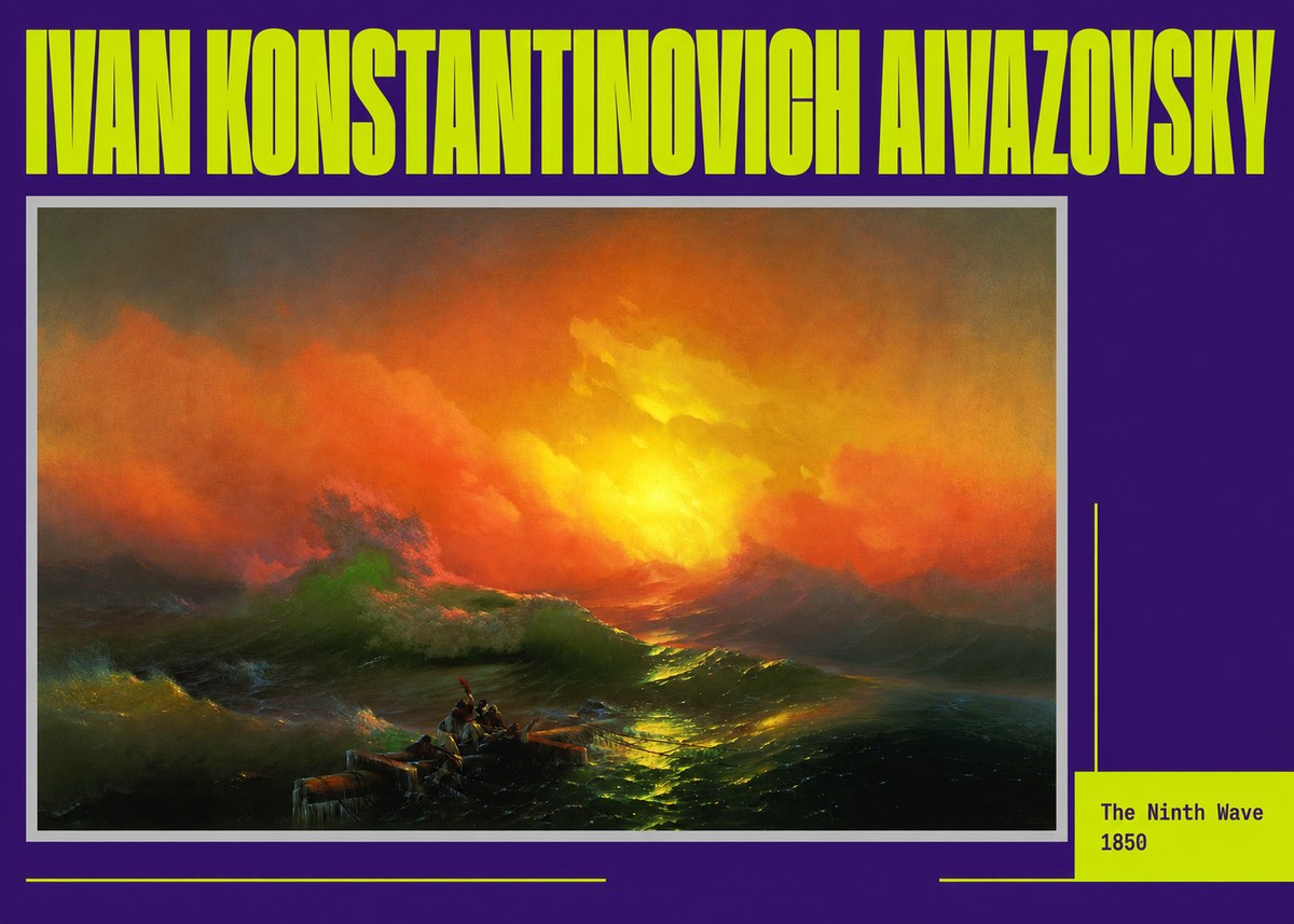 Ivan Konstantinovich Aivazovsky The Ninth Wave I No6 - Juliste