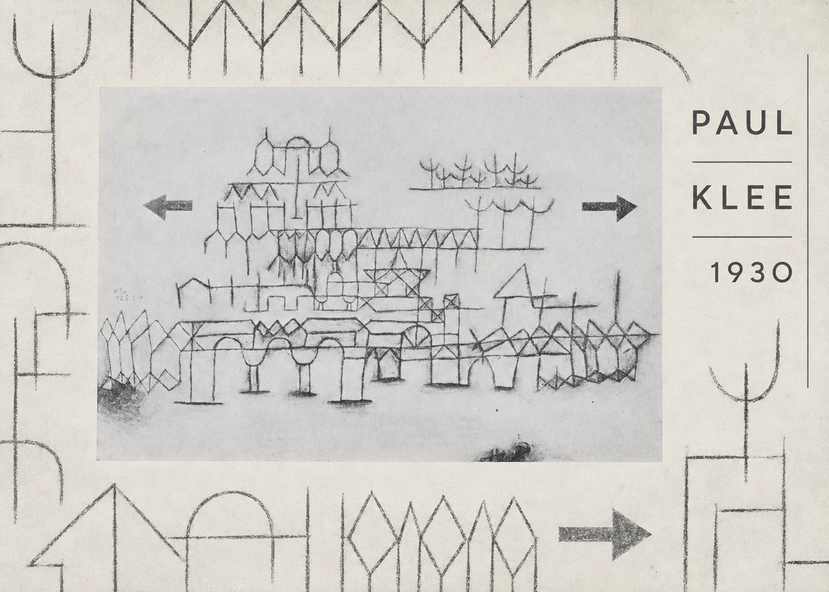 Paul Klee Architektur No6 - Juliste