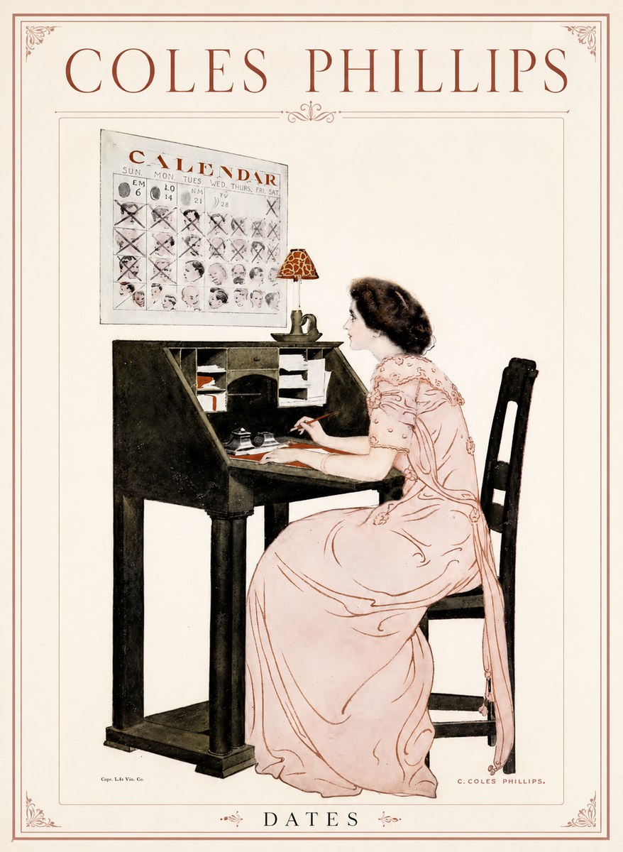 Coles Phillips Dates No1 - Juliste