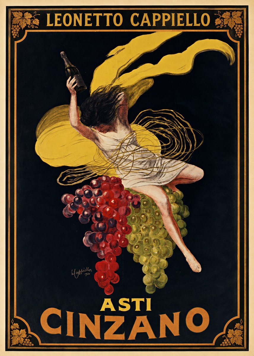Leonetto Cappiello Asti Cinzano I No1 - Juliste