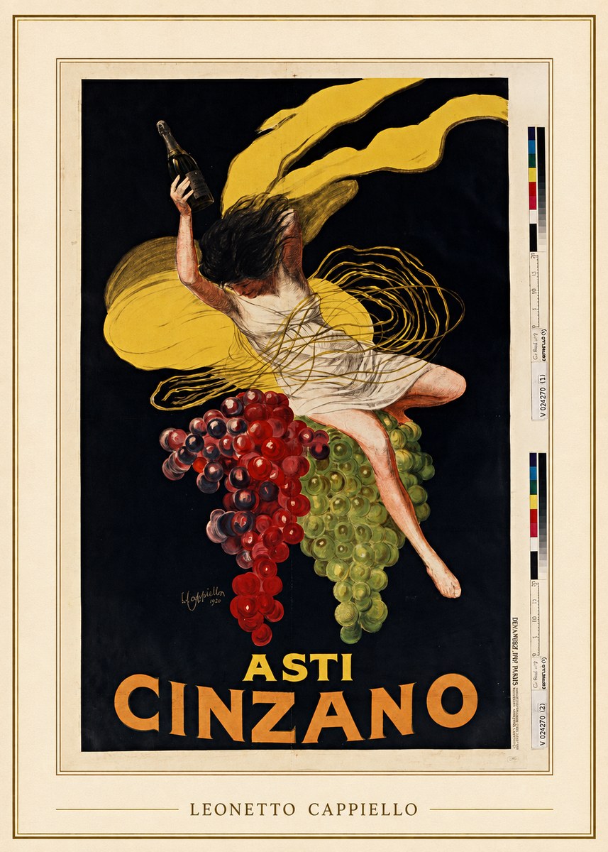 Leonetto Cappiello Asti Cinzano I No3 - Juliste