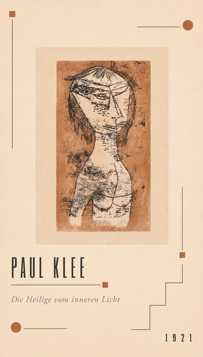 Paul Klee Die Heilige Vom Inneren Licht I No2 - Juliste