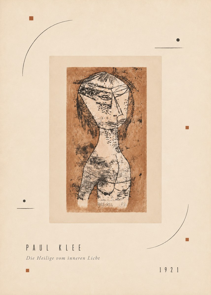 Paul Klee Die Heilige Vom Inneren Licht I No3 - Juliste