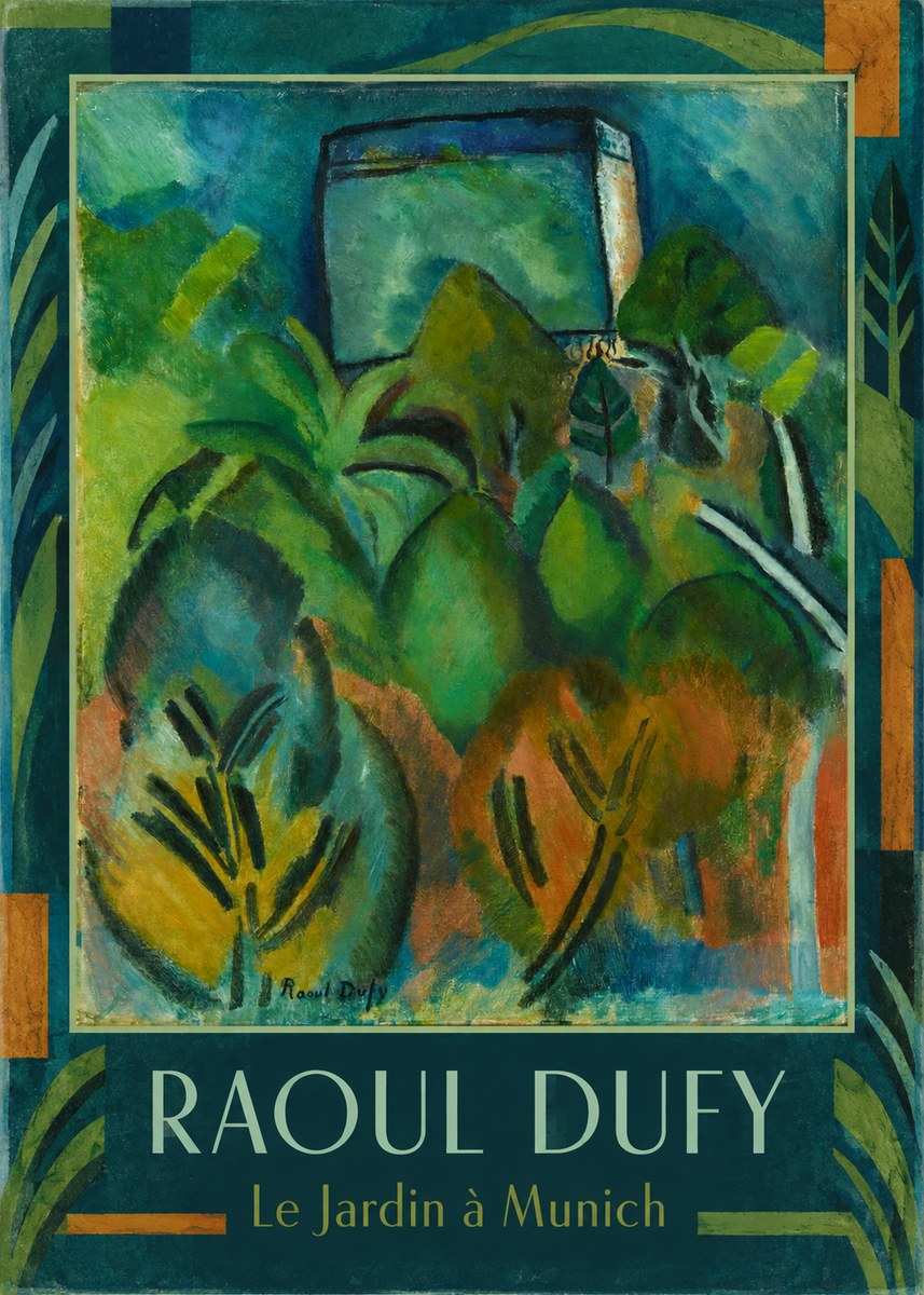 Raoul Dufy Le Jardin À Munich No1 - Juliste