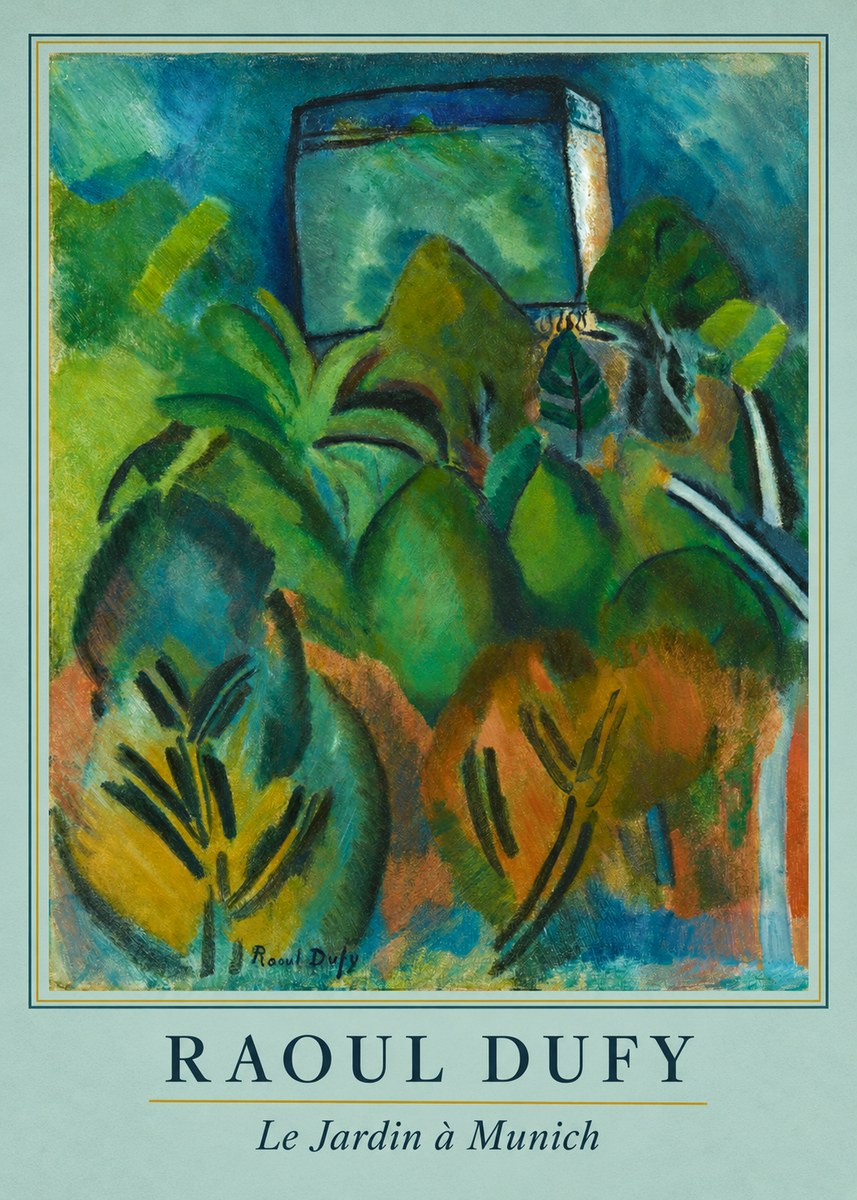 Raoul Dufy Le Jardin À Munich No3 - Juliste