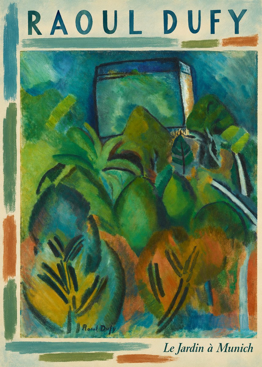 Raoul Dufy Le Jardin À Munich No5 - Juliste