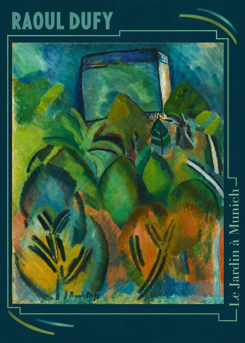 Raoul Dufy Le Jardin À Munich No6 - Juliste