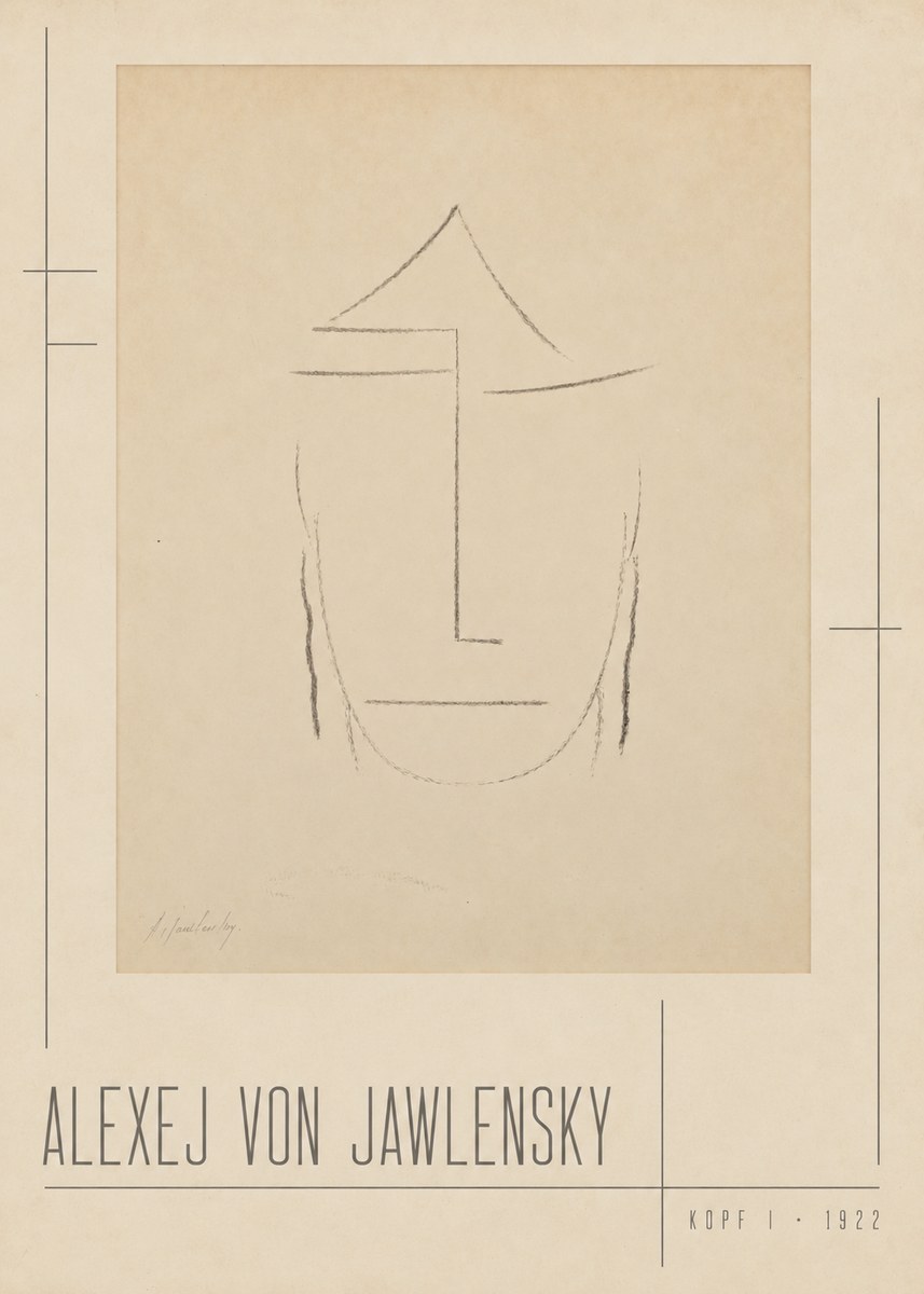 Alexej von Jawlensky Kopf I No2 - Juliste