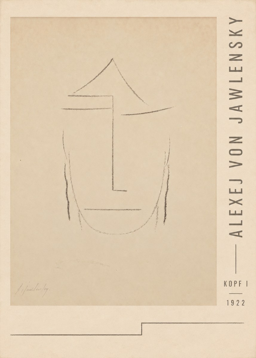 Alexej von Jawlensky Kopf I No3 - Juliste