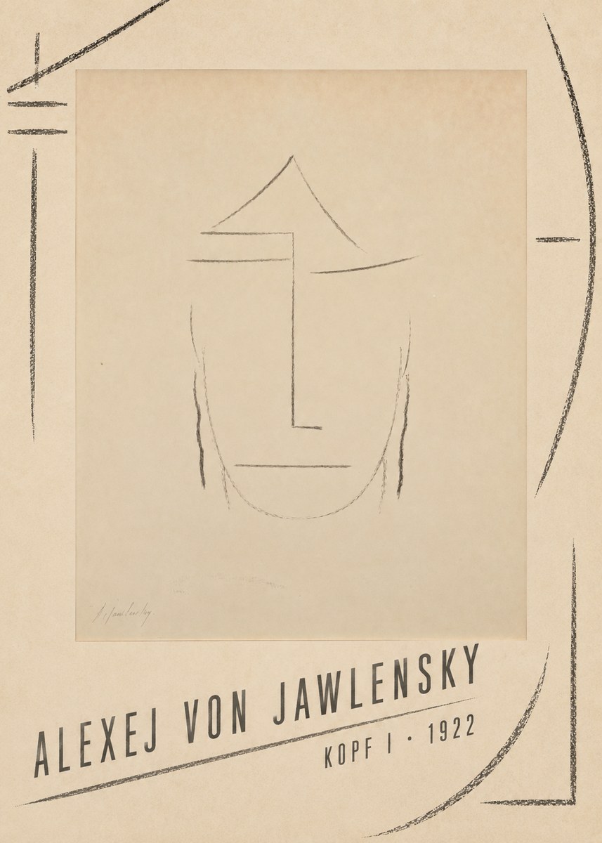 Alexej von Jawlensky Kopf I No4 - Juliste