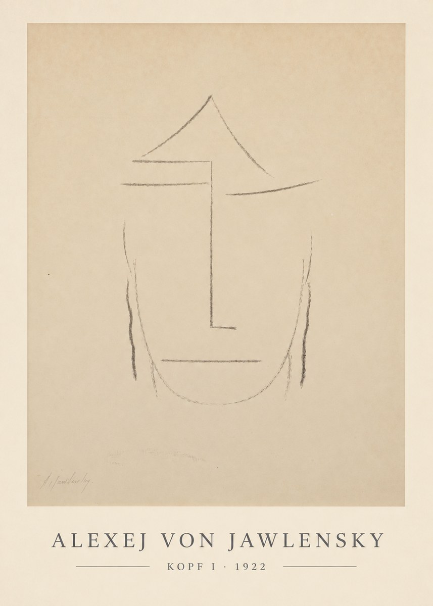 Alexej von Jawlensky Kopf I No6 - Juliste