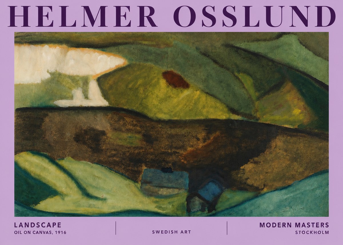 Helmer Osslund Landscape No5 - Juliste